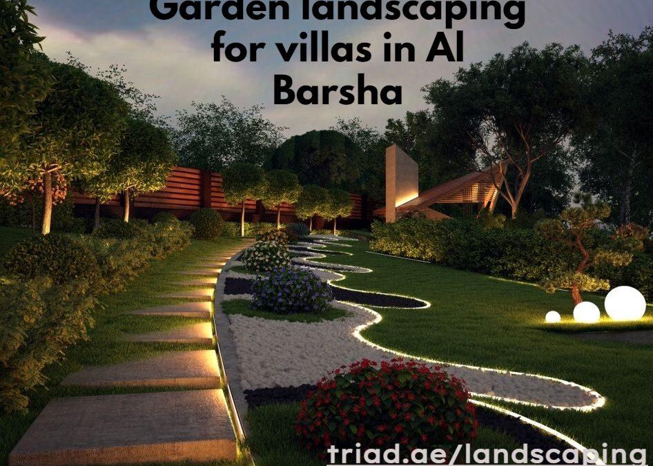 Garden landscaping for villas in Al Barsha