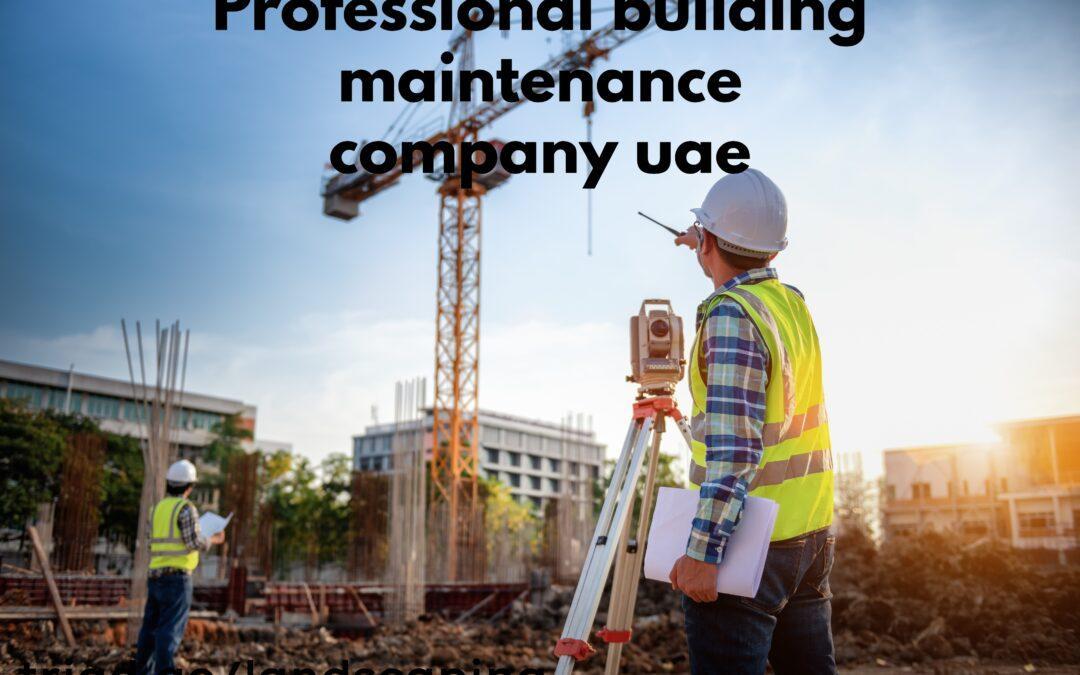 Professional building maintenance company uae