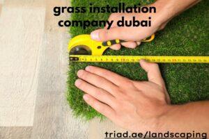 grass installation company dubai